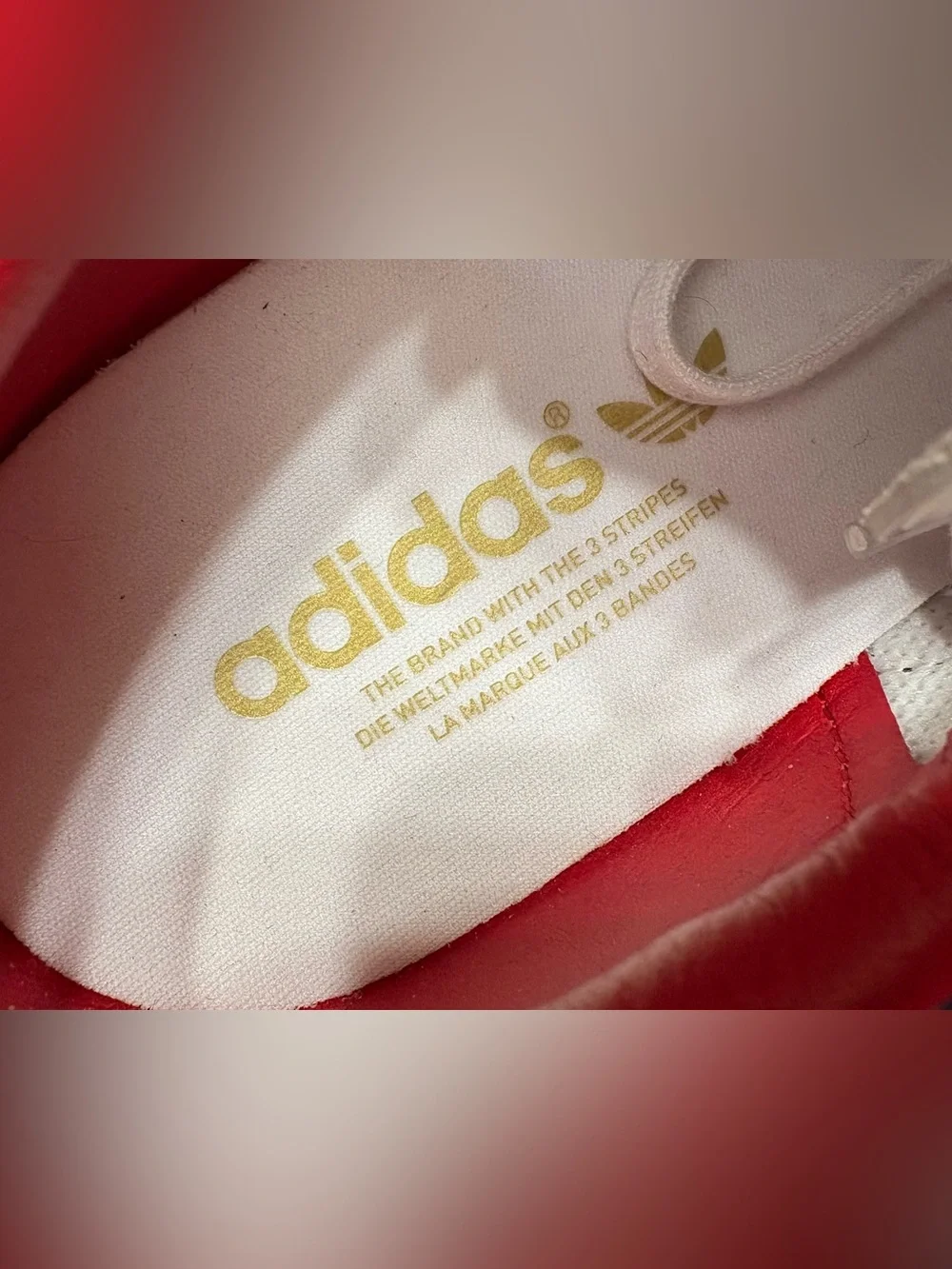 Adidas Deutschland Germany White Black Red Gold Gum Shoes Men’s US 9 M AQ1200